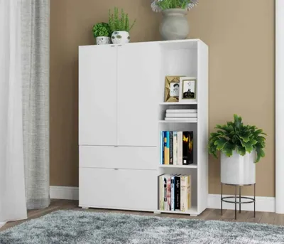 Шкаф Билли 40 IKEA Белый Фасадный 0101 купить в Москве по цене 21700 в  интернет магазине Фиеста мебель с доставкой.