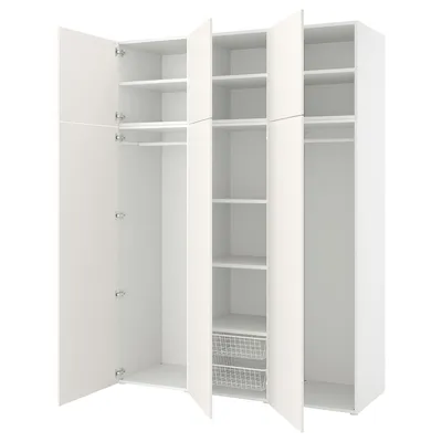 IDANÄS шкаф со складными дверьми белый 121x135 см | IKEA Lietuva