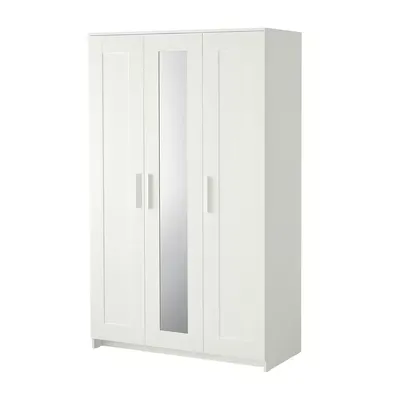 Распашной шкаф Бримнэс white ИКЕА (IKEA) по цене 29 900 ₽ руб. - купить от  производителя в Москве ADETA