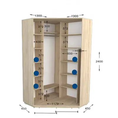 Шкаф купе на заказ в Киеве. Заказать шкаф-купе по размерам - угловой, прямой
