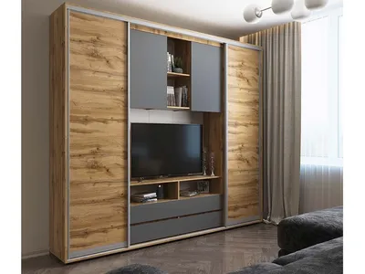 Шкаф-купе с нишей для ТВ 600 Комфорт мебель ### лучшая цена в  VoV.Furniture. Доставка в Киев, Харьков, Днепр, Одессу, Запорожье