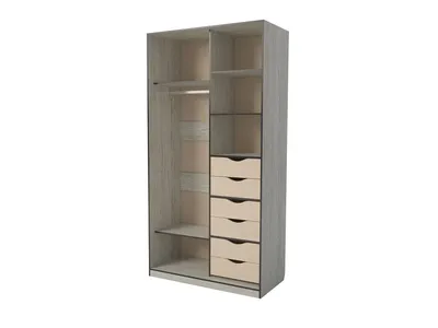 Детский двухдверный шкаф Tidy 2 Door Wardrobe With 2 Drawers – Детская  мебель из дерева