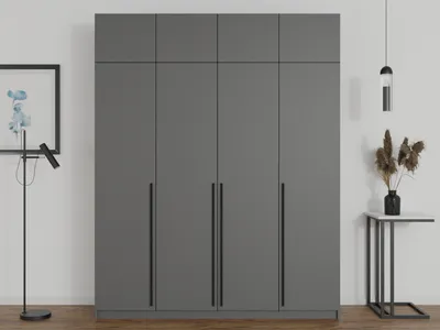 Распашной шкаф Пакс Фардал 46 grey ИКЕА (IKEA) по цене 26 900 ₽ руб. -  купить от производителя в Москве ADETA