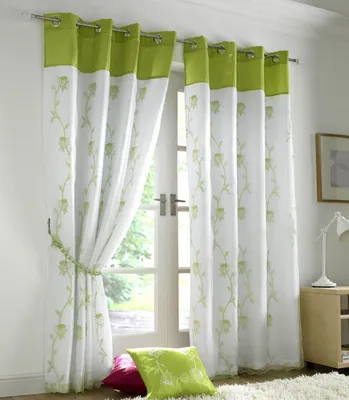 Как сшить штору своими руками - технология, варианты, дизайн | Curtain  designs, Curtains, Green curtains