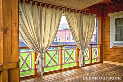 Уличные шторы для беседок и веранд - Decor Outdoor - DECOR OUTDOOR -  Уличные шторы