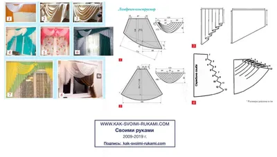 Выкройки штор: пошив занавесок своими руками (115 фото). Пошаговая  инструкция для начинающих, как сшить шторы из тканей разных цветов