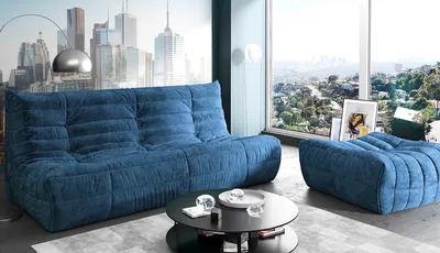 Синий диван в интерьере: 105 фотоидей, с чем сочетать | ivd.ru