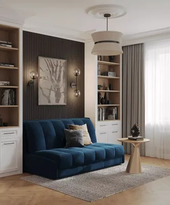 гостиная, синий диван, картина абстракция, шелковый ковер | Table decor  living room, Home living room, House interior