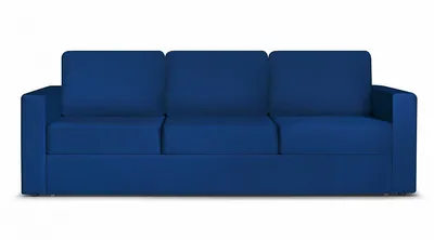 Синий диван в интерьере: с чем он сочетается - фото