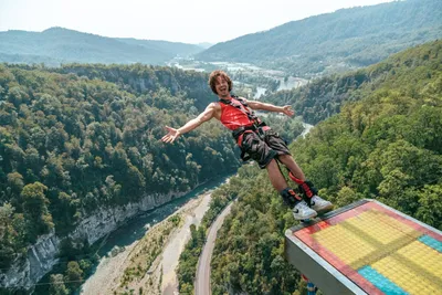 Sochi, Russia - OKTOBER 23, 2016: SKYPARK AJ Hackett Sochi is located in  the Sochi National Park. The longest suspension footbridge in the world  Stock Photo - Alamy