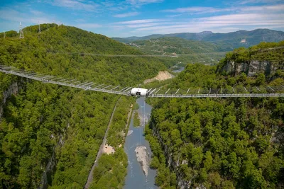 Russia's longest pedestrian bridge in Sochi - Amusement Logic