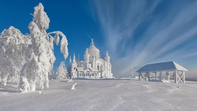 Картина «Зима сказочная» Холст, Масло 2021 г.