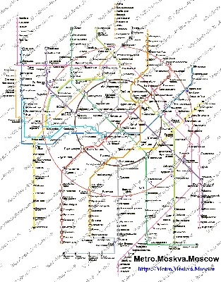 Схема московского метро Ильи Бирмана (2007...2012)