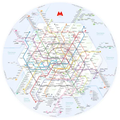 Схема московского метро Ильи Бирмана