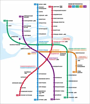 Схема метро санкт петербурга фото фотографии