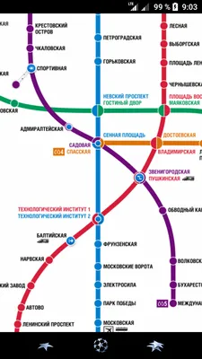 Схема развития метрополитена СПб