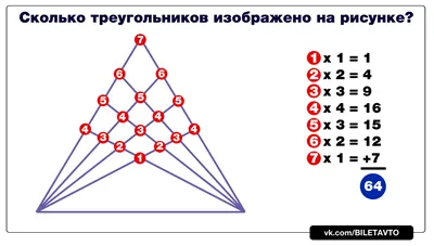 Сколько треугольников изображено на рисунке?