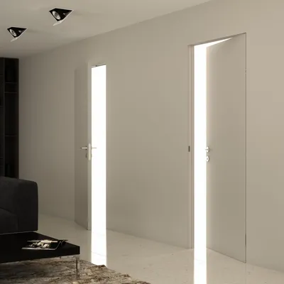 Скрытая дверь Doors4U с алюминиевой кромкой обратного открывания левая  2000х600 - купить в Москве, цены на Мегамаркет