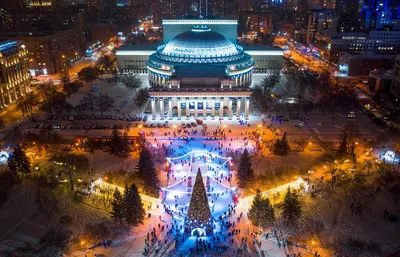 Фотограф Слава Степанов показал заснеженный Новосибирск с высоты птичьего  полёта - sib.fm