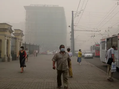 По всей Москве наблюдается смог и запах гари - газета «Кафа» новости  Феодосии и Крыма