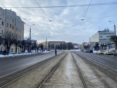 Смоленск, ул.Большая Советская с выключенными фонарями. | Instagram