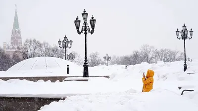 Зимняя Москва, Зачатьевский монастырь -пейзаж маслом