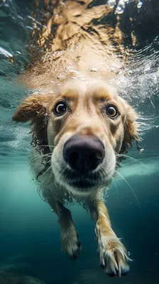 Собака ныряя под водой в бассейне Стоковое Фото - изображение насчитывающей  потеха, имейте: 105835154