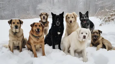 Собаки и снег, стоит ли опасаться?