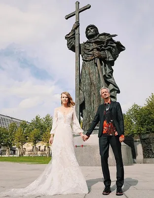 Собчак в свадебном платье фото