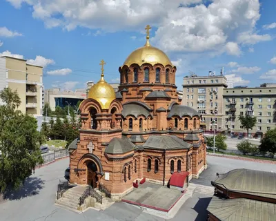 Собор Александра Невского, Новосибирск (Новосибирск, город), фотография.  фасады вид с юго-запада