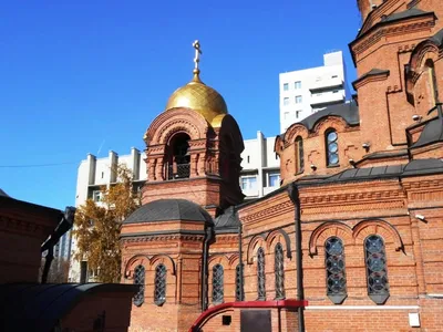 Собор Александра Невского, Новосибирск (Новосибирск, город), фотография.  дополнительная информация Храмовый комплекс с юга