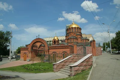 Собор Александра невского в Новосибирске Стоковое Изображение - изображение  насчитывающей россия, столетие: 187817079