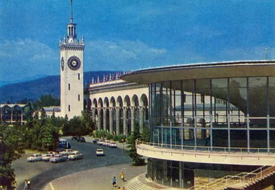 Железнодорожный вокзал город Сочи - Ночи в Сочи