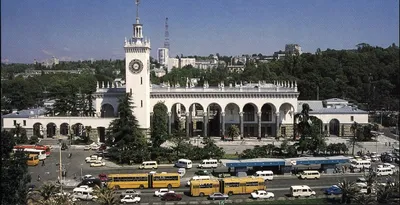 Сочи. Вокзал жел. дороги, 1976 год