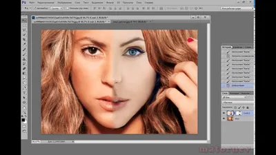 Как соединить две фотографии в одну плавным переходом в Фотошоп