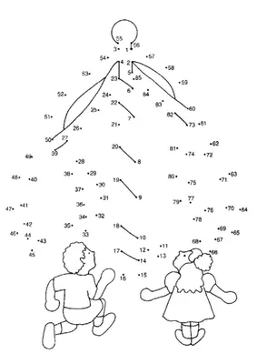 Раскраски Соедини точки по цифрам распечатать бесплатно
