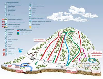 Горнолыжный курорт Солнечная долина, Челябинская область, Россия: трассы,  подъемники, стоимость ски-пасса