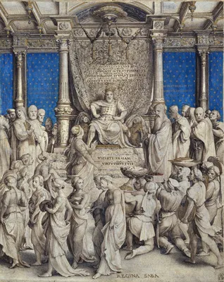 Hans Holbein the Younger (1497/8-1543) - Solomon and the Queen of Sheba