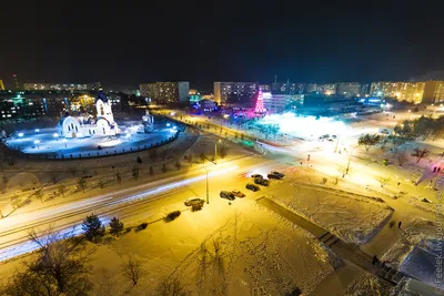 Сосновоборск с высоты. Проспект Мира, 1