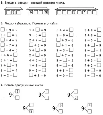 Карточки \"Состав чисел первого десятка\" | Математика в первом классе, Уроки  математики, Воспитание девочек