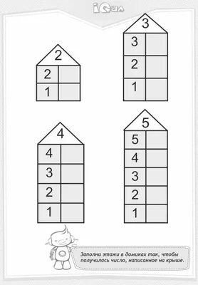 Домики состав числа 2 – Домики “Состав числа” от 1 до 10, от 11 до 20 –  club-detstvo.ru – Центр искусcтв… | Математика, Математика в первом классе,  Уроки математики