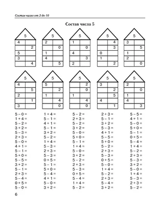 состав числа 5: 6 тыс изображений найдено в Яндекс.Картинках | Математика,  Идеи для обустройства класса, Математика для дошкольников