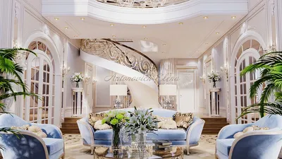 Гостиная с камином в современном стиле | Iroom Design