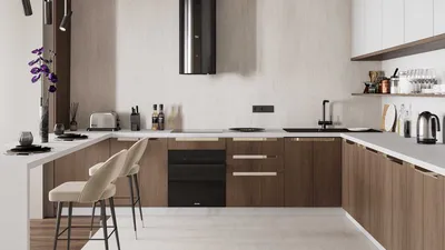 Угловая, акриловая кухня – реализованный проект 20