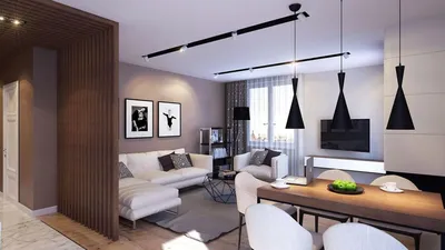 Дизайн квартиры-студии в современном стиле, примеры интерьеров – блог  BasicDecor