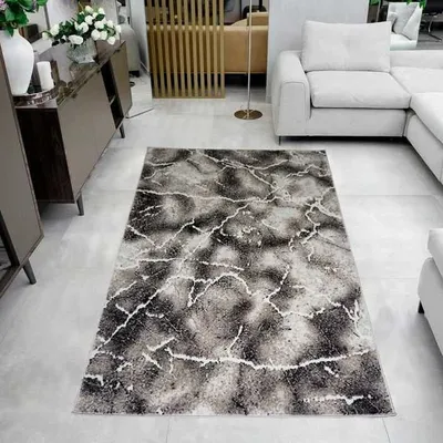 Ковер Rauten GMT22 серый с зеленым 230x160 | BB Carpets