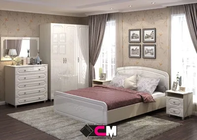 Модульная спальня Виктория (Стенд мебель г. Пенза) купить, цена в  Екатеринбурге