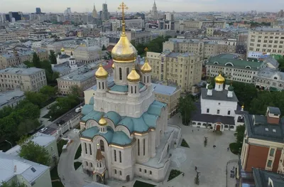 Москва Сретенский монастырь Собор Воскресения Христова и Новомучеников и  Исповедников Российских Фотография