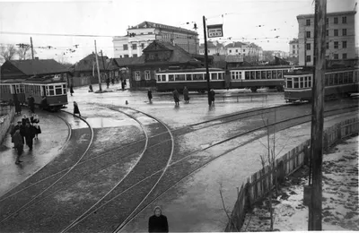 Тверь — Старые фотографии (1917 — 1991 гг.) — Фото — Городской  электротранспорт