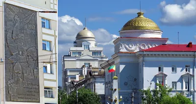 Чита, RU - Jul17 2014: Старое деревянное почтовое отделение в городе Читы,  было построено в 1893 Стоковое Фото - изображение насчитывающей дом, важно:  76732788